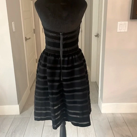 Cynthia Rowley Velvet Ribbon Mesh Strapless Dress Size 2 NWT - Picture 6 of 13